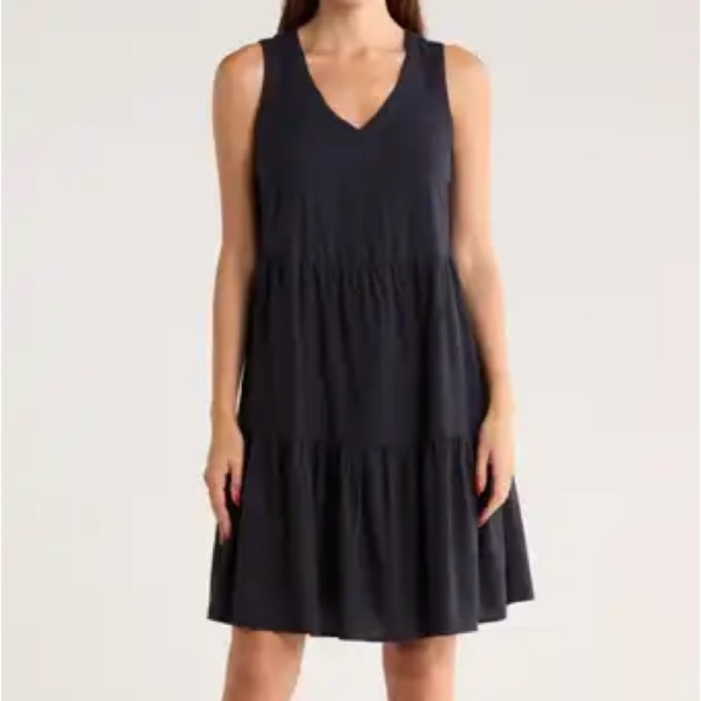Matty M Black Linen Blend Garment large EUC 19-21 PTP, 38 L